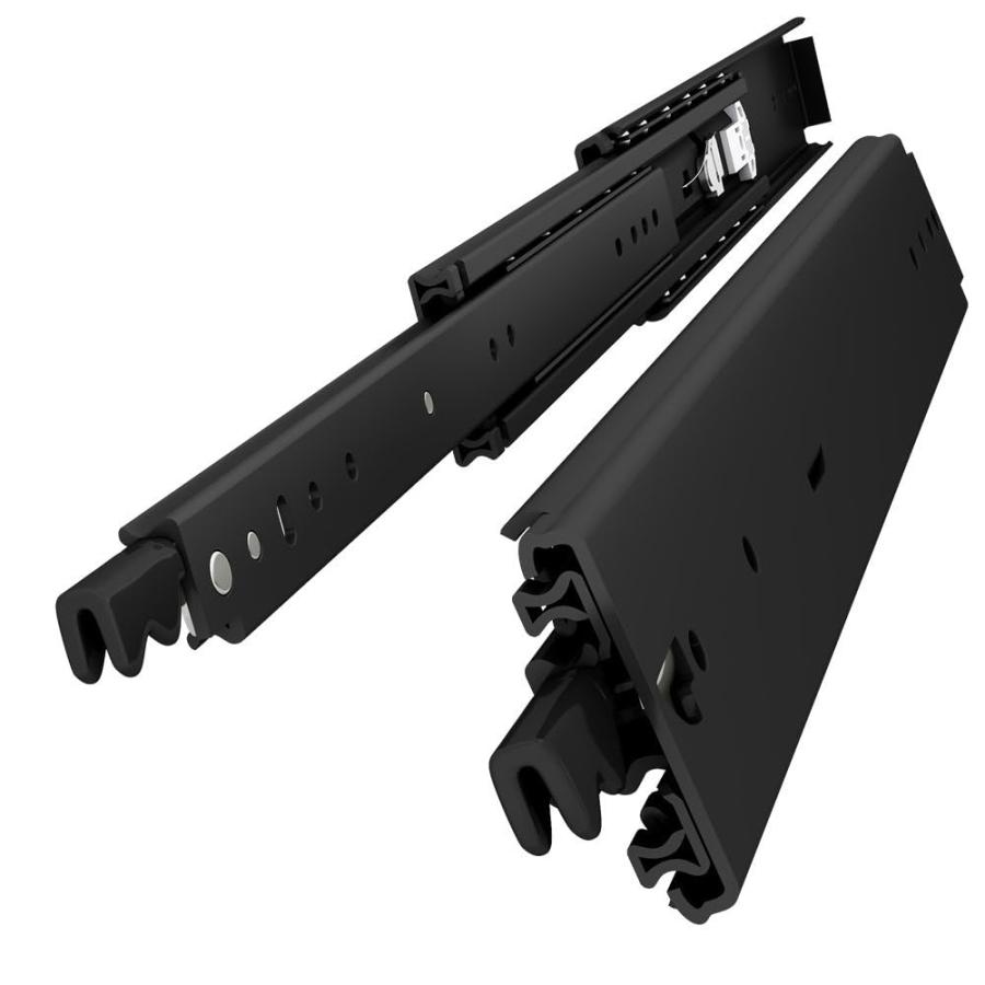 トイガン用ブラックスライド10個セット VADANIA ブラック ロック付き #D76 超重量用スライドレール 800mm