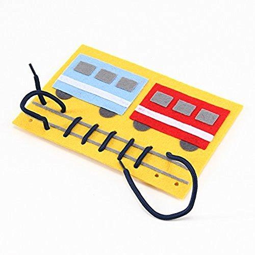 ハッピークローバー 紐を通して線路を作る 手作りフェルト教材ひもとおし でんしゃ 日本製 Fe Himotr ヌーンストア 通販 Yahoo ショッピング