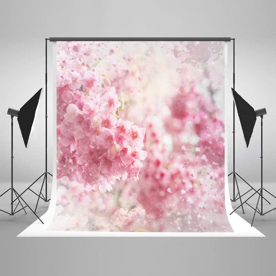 Kate 5x7ft(1.5mx2.2m) 桜の花の背景布ピンクの王女の写真撮影の背景紙新生児の赤ちゃんの結婚式の写真の｜noon-store｜06