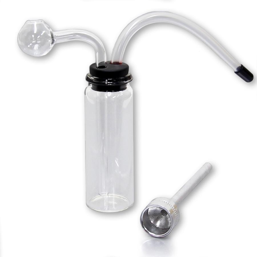 2WAY ハッカ 水パイプ ボトルパイプ クラックパイプ ガラスパイプ