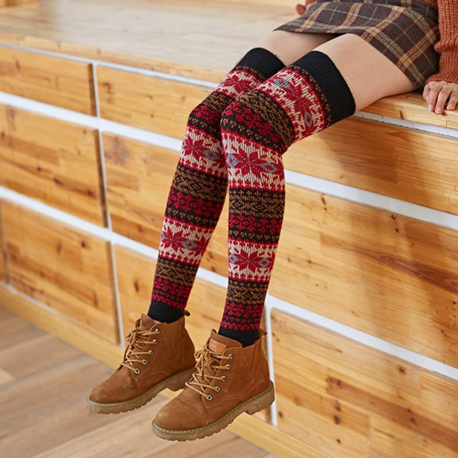 レッグウォーマー レディース ノルディック 柄 足首ウォーマー