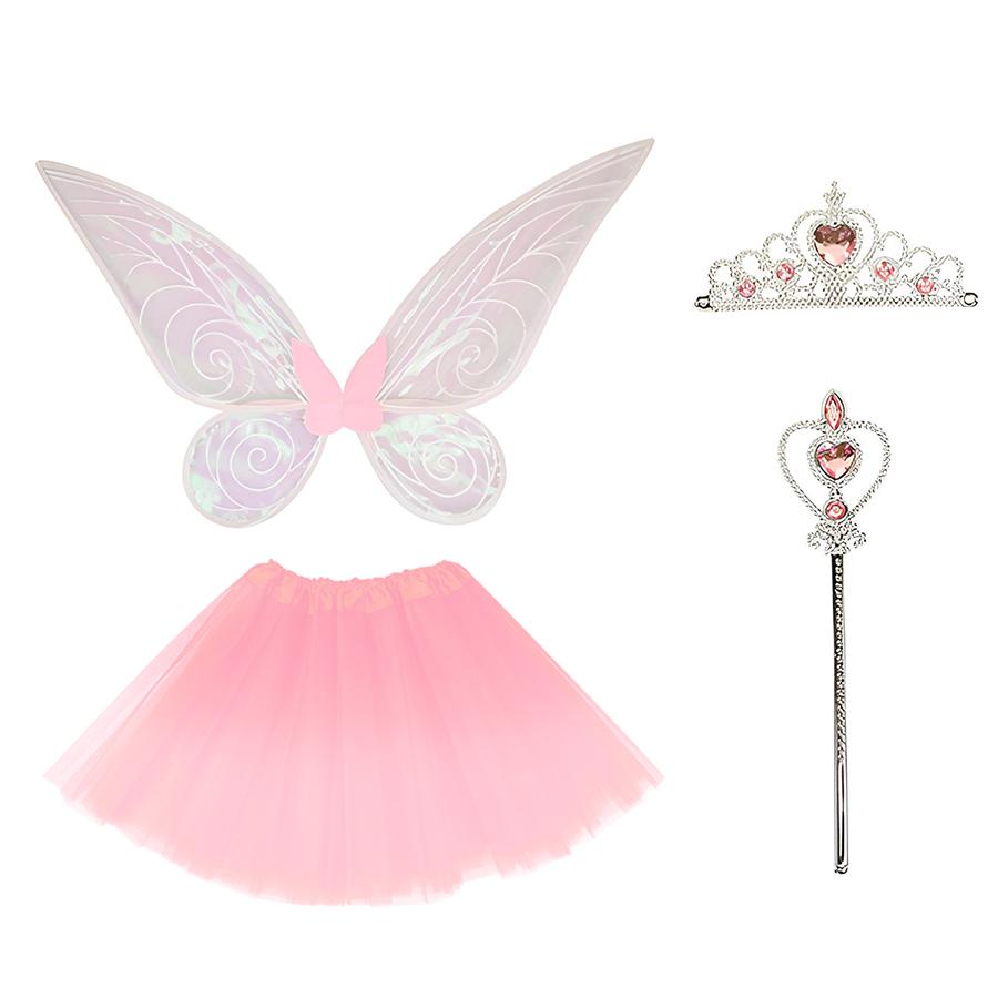 妖精 羽 セット キッズ 子供 子ども 女の子 ハロウィン コスプレ