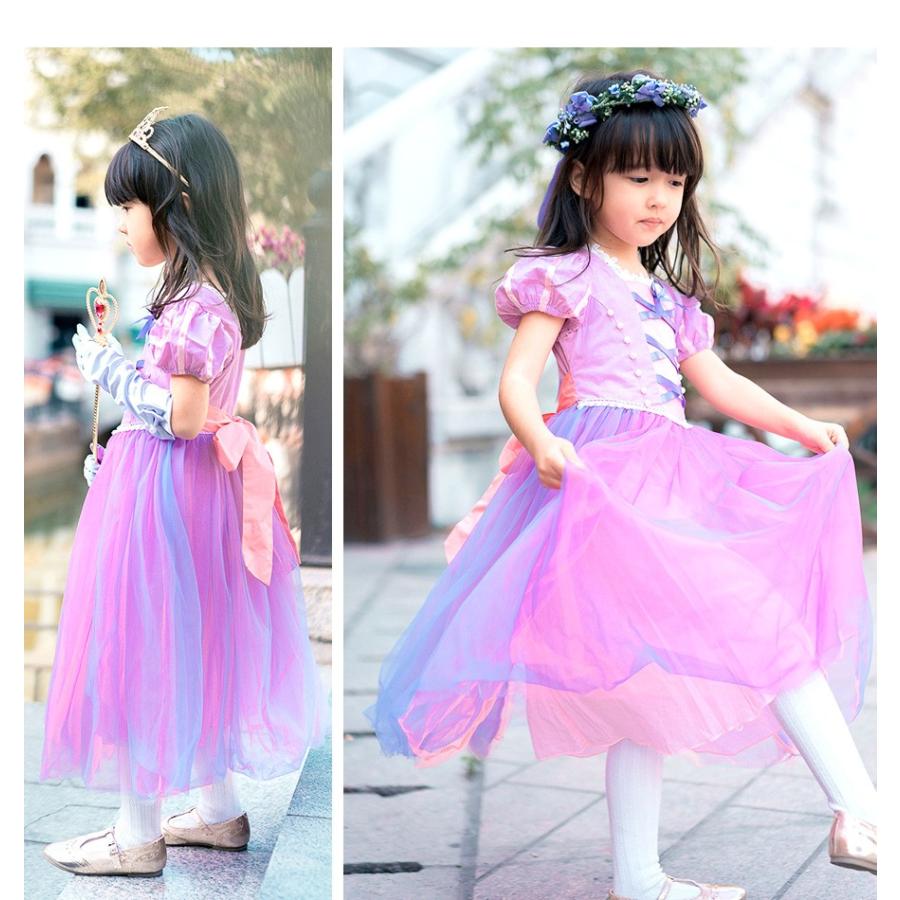 キッズ ラプンツェル ドレス お姫様 プリンセス 女の子 衣装 コスチューム A Ls413 ノップノップ 通販 Yahoo ショッピング