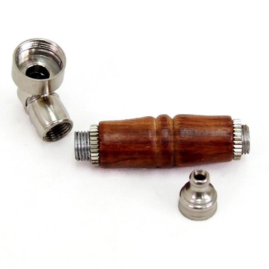 メタル ウッド 喫煙パイプ 喫煙具 キセル 煙管 木製 WOOD PIPE パイポ