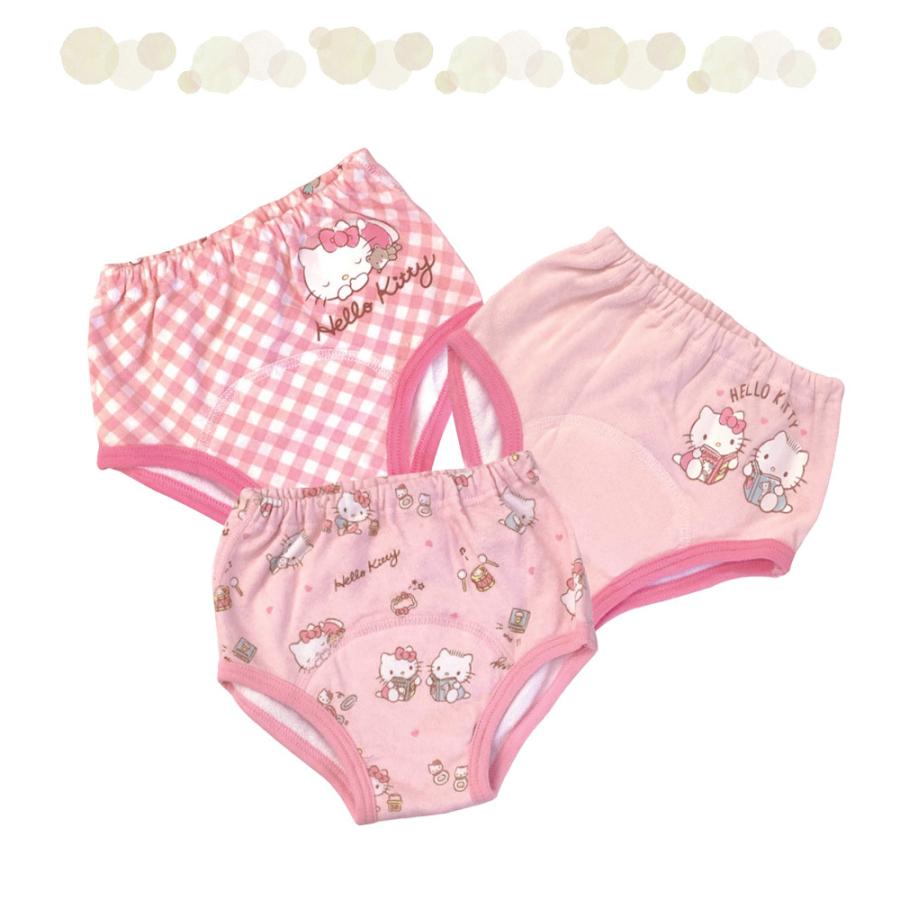 ハローキティ ３p トレーニングパンツ 3層 トレパン 女の子 90 95 100 3枚組 おねしょ パンツ パイル 防水層付 おねしょ対策 トイトレ サンリオ キティちゃん Rok 145kt10 ノップノップ 通販 Yahoo ショッピング