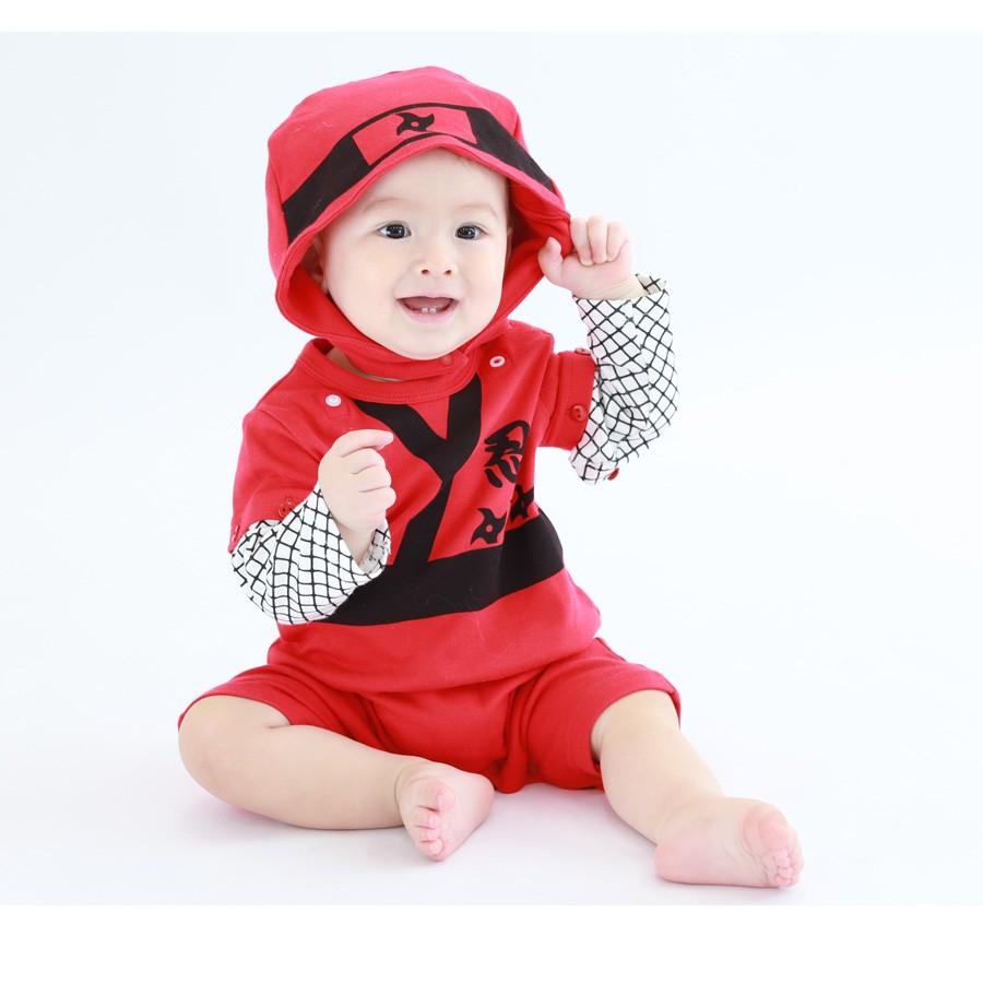 ベビー 忍者 フード付き ロンパース 女の子 男の子 忍者 ニンジャ 子供 ベビー服 子供服 Ninja 80cm 90cm Rok 7001 ノップノップ 通販 Yahoo ショッピング