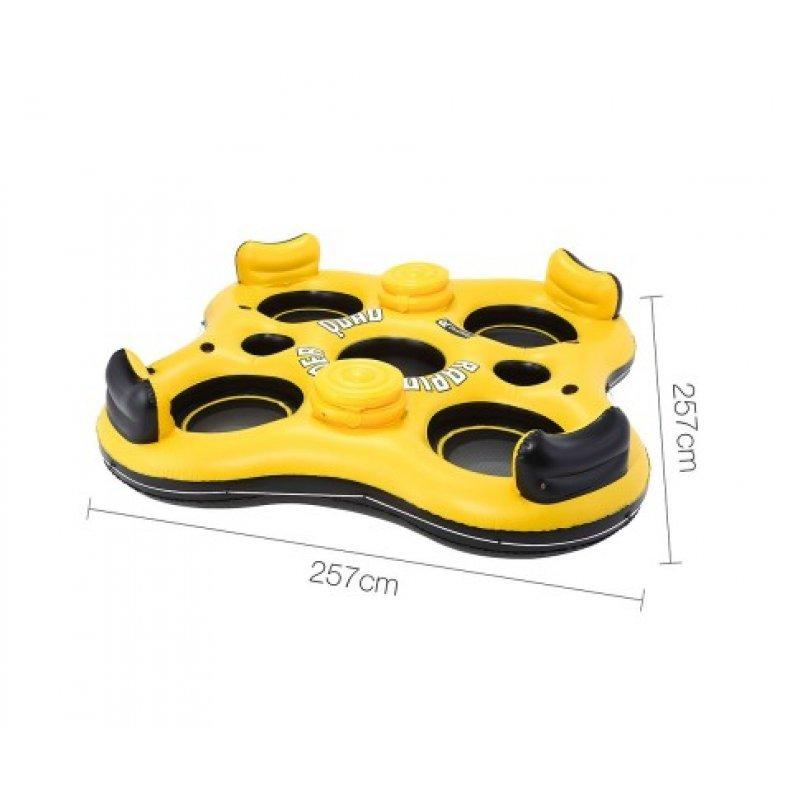 4人掛けフロートソファ 大型 ベッド チェア フロート 浮き輪 浮輪 うきわ 大人用 水遊び ビーチグッズ プール 海水浴 送料無料 