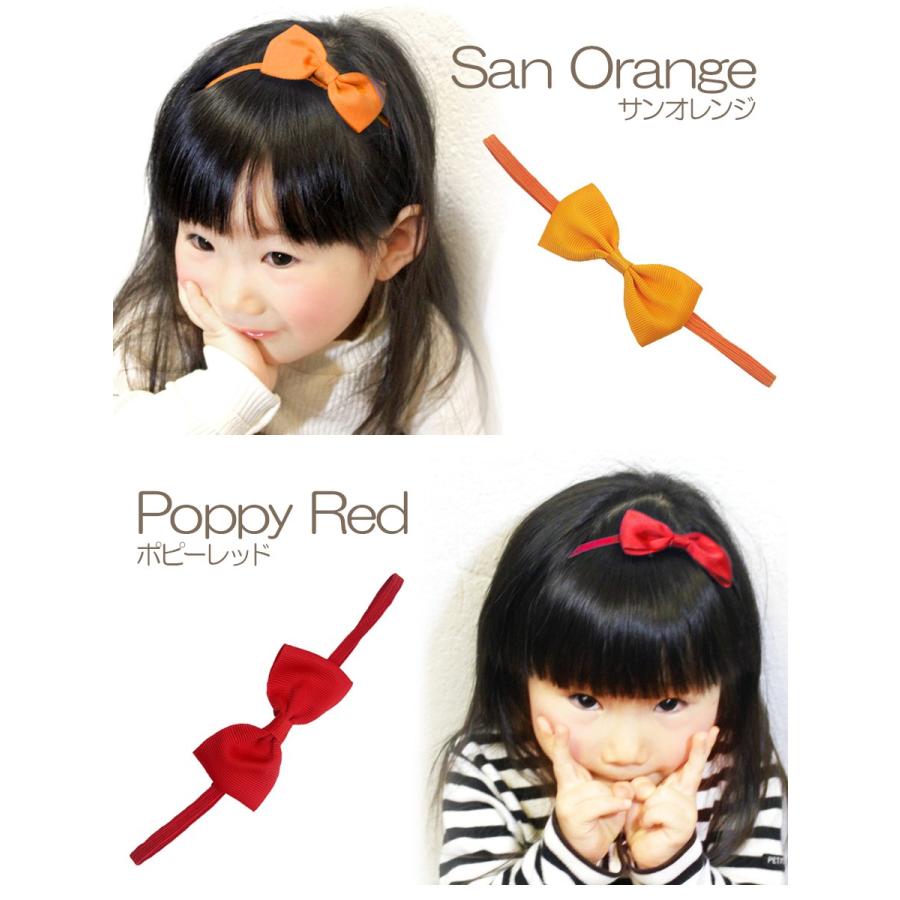 ミニリボン カチューシャ 2個セット 子ども 女の子 ヘアバンド