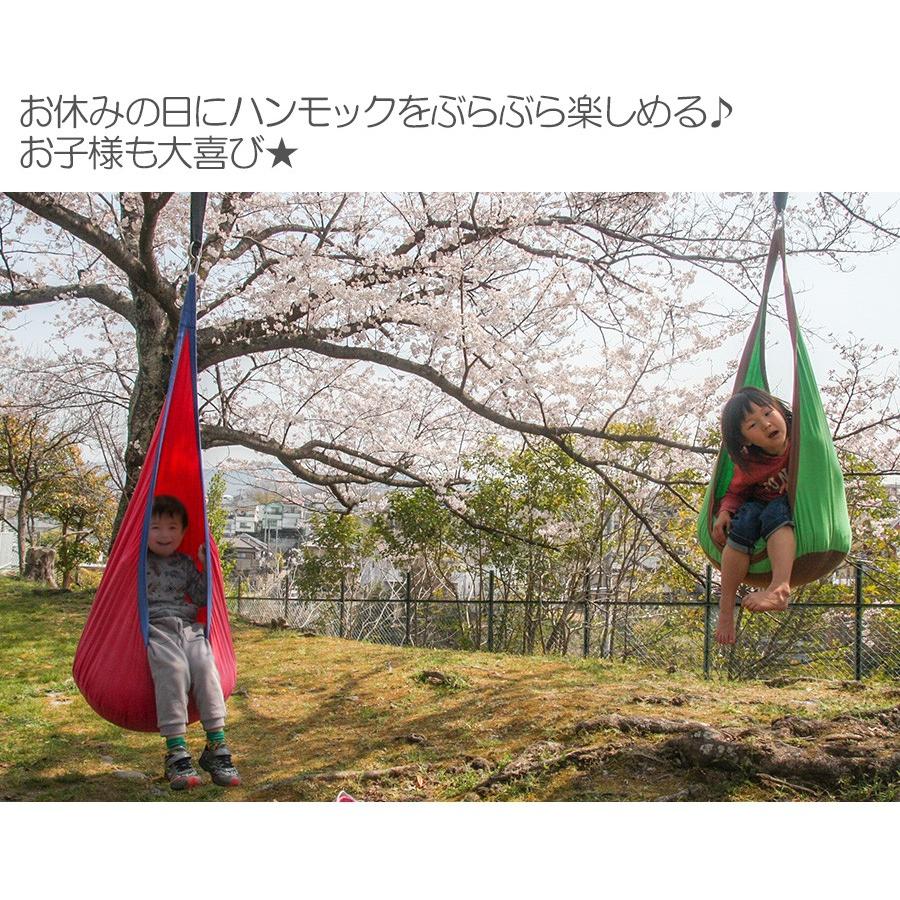 ハンモック固定用ベルト ロープ 2本セット カラビナフック 2本付き