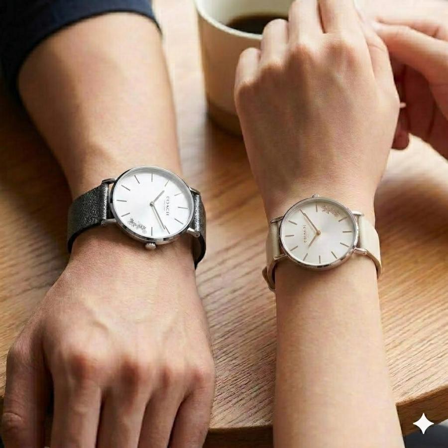 コーチ ペアウォッチ 腕時計 メンズ レディース お揃い プレゼント ユニセックス レザー ペア ギフト 爆買 成人 卒業 入学の画像