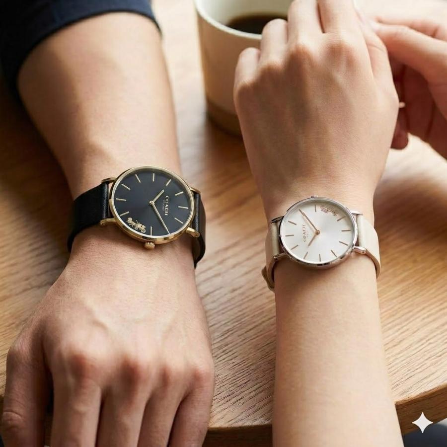 コーチ ペアウォッチ 腕時計 メンズ レディース お揃い プレゼント ユニセックス レザー ペア ギフト 爆買 成人 卒業 入学の画像
