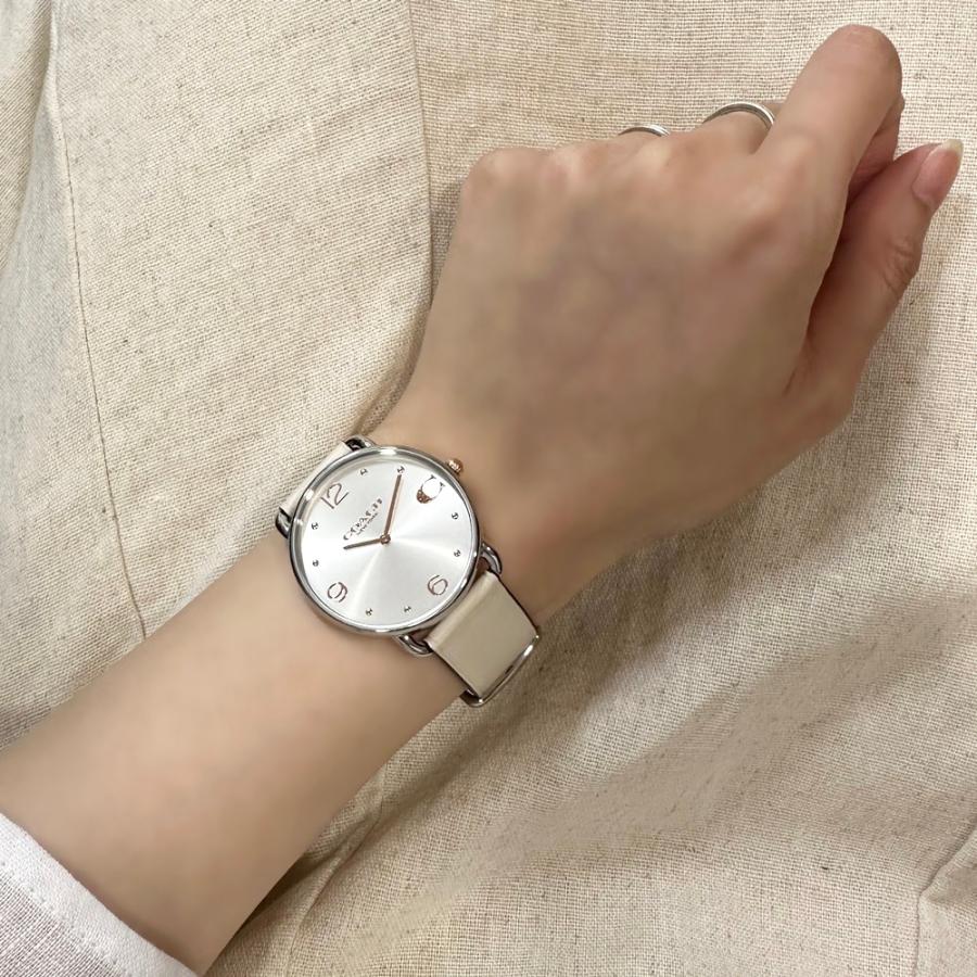 コーチ 腕時計 正規品 5年保証 対象商品 COACH 純正 ショッパー付き 革ベルト おしゃれ エリオット スリム 薄型 誕生日 爆買 成人 卒業 入学の画像