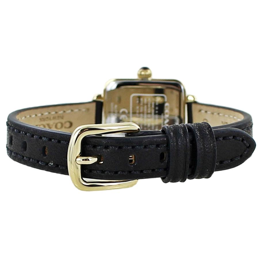 コーチ 腕時計 レディース 黒 革ベルト キャス 小さめ 小さい 四角 かわいい ブランド 時計 クリスマス プレゼント コーチ キャス プレゼント