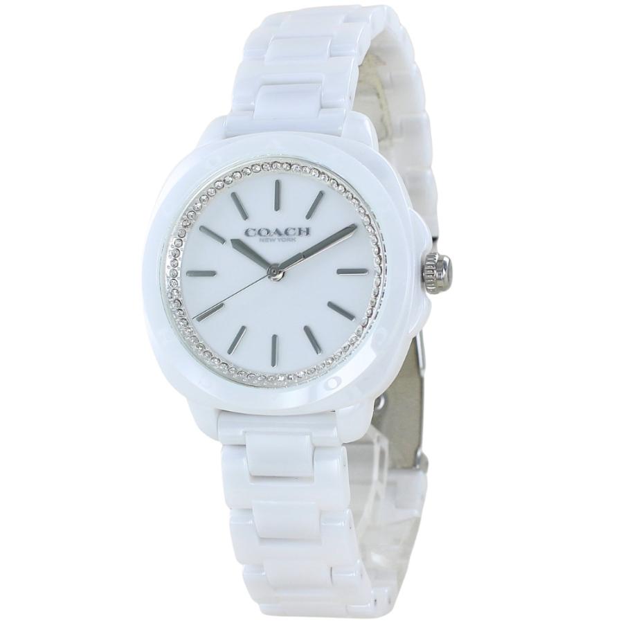 COACH 腕時計 レディース ホワイト 美品✨ COACH コーチ 腕時計 レディース 正規品 5年保証 ホワイト