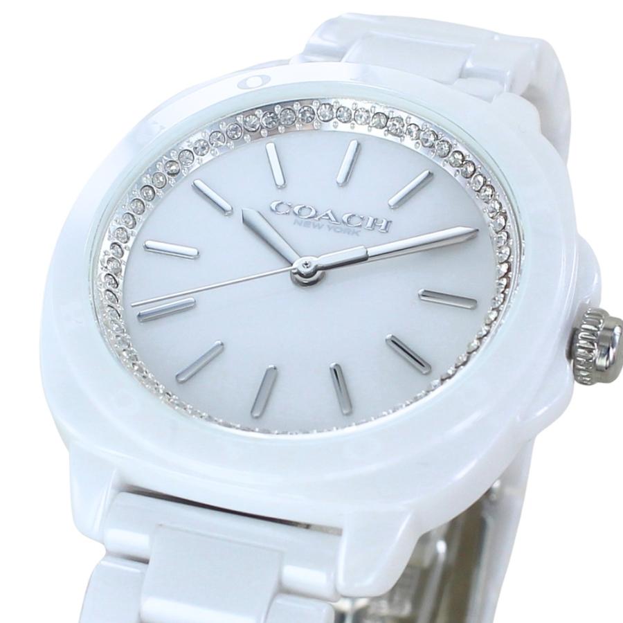 COACH 腕時計 レディース ホワイト 美品✨ COACH コーチ 腕時計 レディース 正規品 5年保証 ホワイト