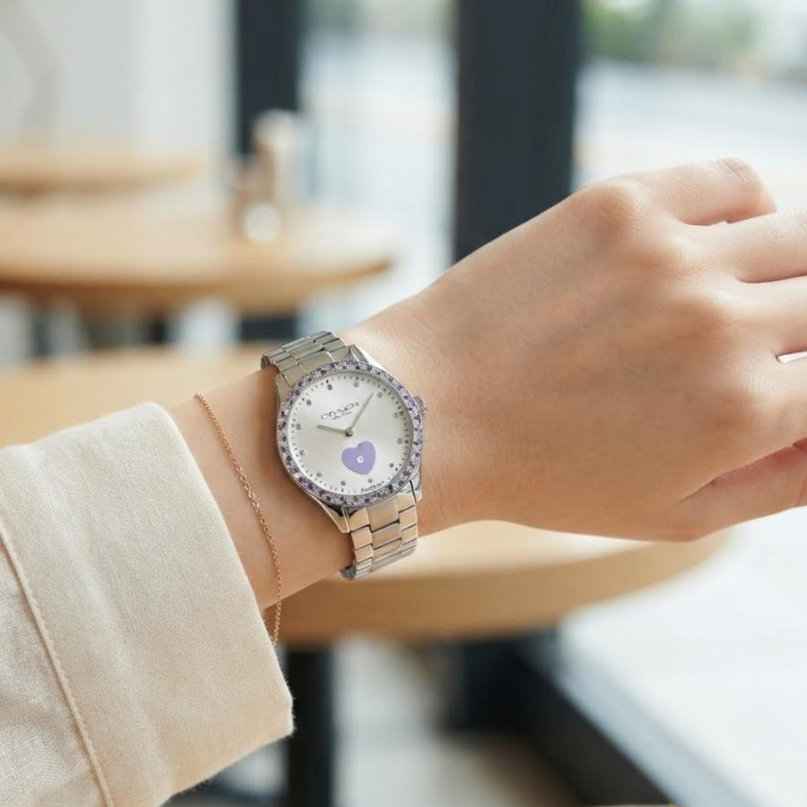 COACH（コーチ） 腕時計 レディース 自動巻き 38mm メタルブレス