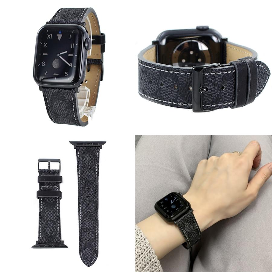 コーチ アップルウォッチバンド ペア カップル 革ベルト apple watchバンド 9 8 7 SE 誕生日プレゼント 爆買 成人 卒業 入学_4