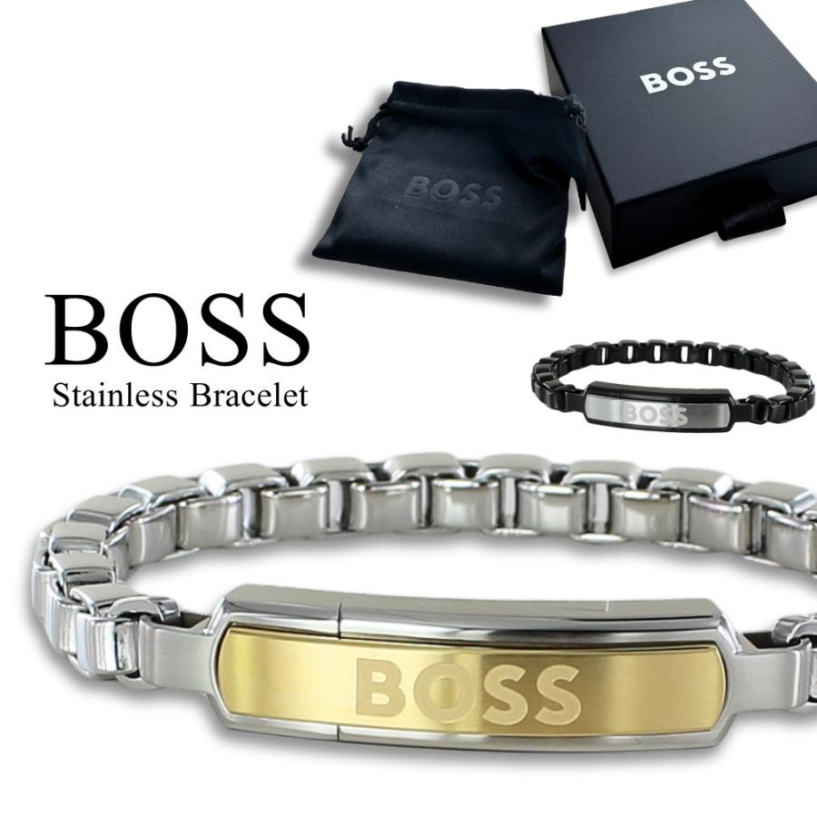 美品 ヴィンテージ HUGO BOSS メトロポリス メンズ 純正ブレス BOSS（HUGO BOSS） ヒューゴ ボス ブレスレット メンズ ステンレス