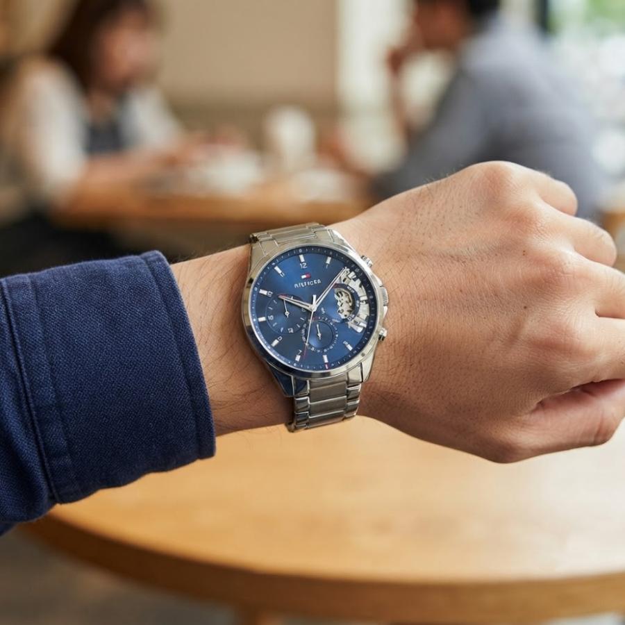 TOMMY HILFIGER（トミー・ヒルフィガー） 腕時計 メンズ 44mm ネイビー
