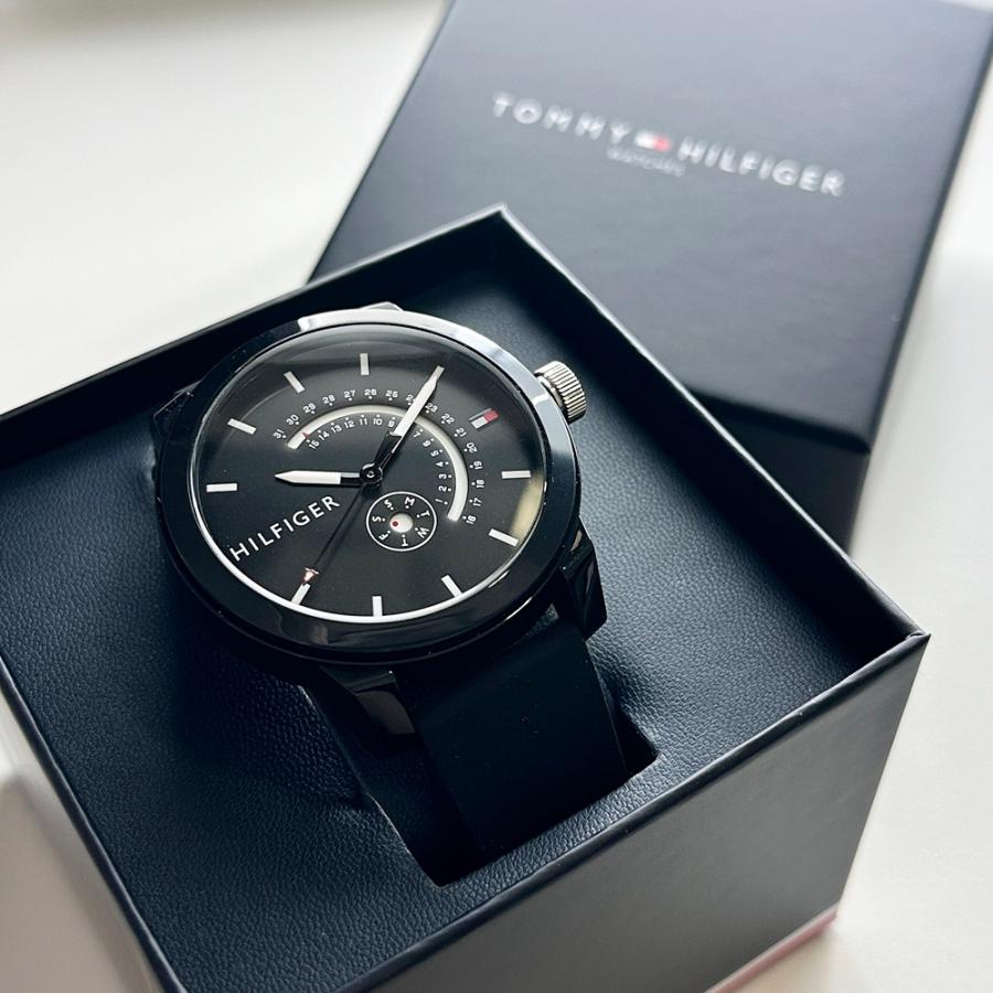 TOMMY HILFIGER トミーヒルフィガー メンズ ブラック ラバー TOMMY HILFIGER トミーヒルフィガー メンズ ブラック ラバー