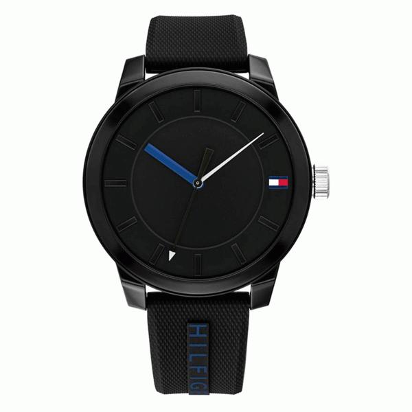軽い 黒色 プレゼント 腕時計 メンズ レディース トミーヒルフィガー ブラック シリコン ラバー 記念日 2023 :1791744:腕時計