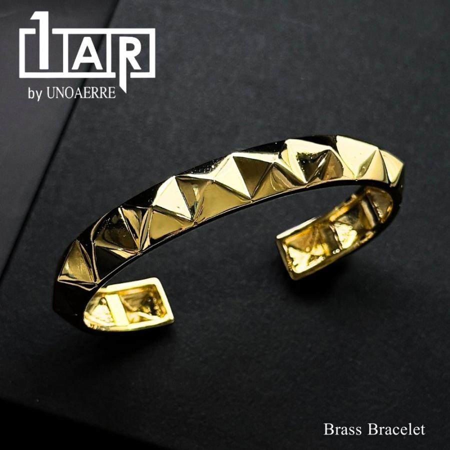 【美品】ウノアエレ1AR デザインバングル ゴールドブレスレットUNOAERRE UNOAERRE（ウノアエレ） 雑誌掲載 正規品 ショッパー付き 1AR バングル