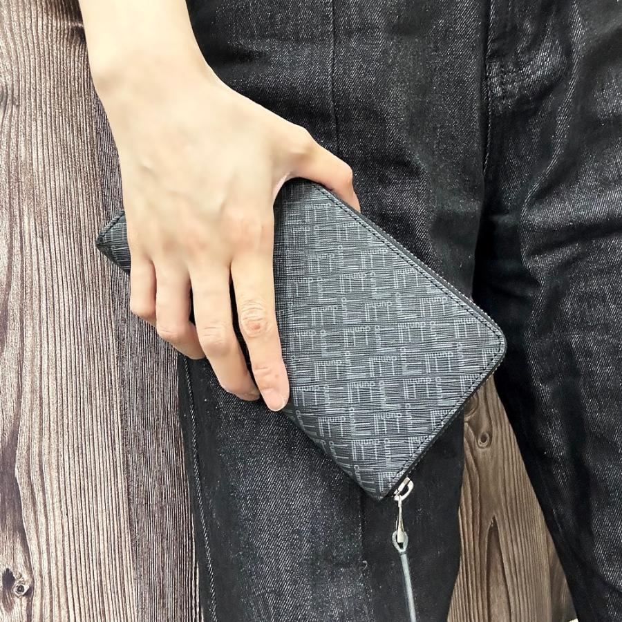 ダンヒル　長財布と小銭入れ dunhill（ダンヒル） シグネチャー 長財布 小銭入れ付 メンズ ラウンド