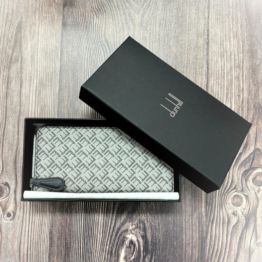dunhill シグネチャージップウォレット 箱付き 長財布 dunhill（ダンヒル） シグネチャー 長財布 小銭入れ付 メンズ ラウンド