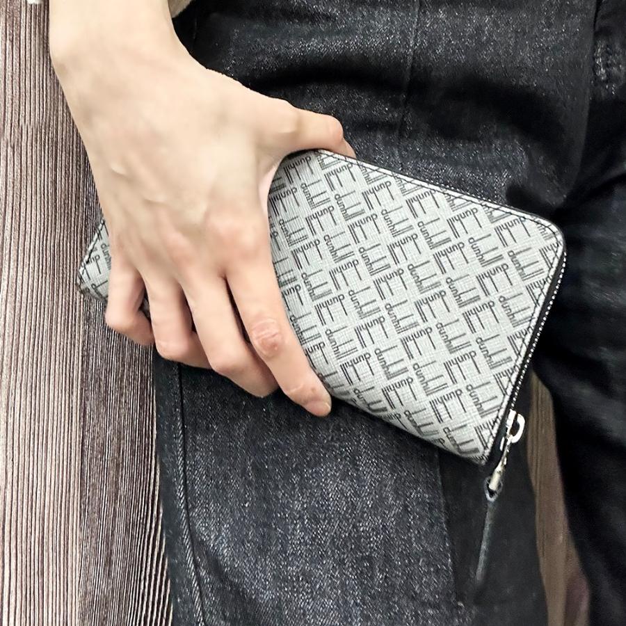 dunhill（ダンヒル） シグネチャー 長財布 小銭入れ付 メンズ ラウンド