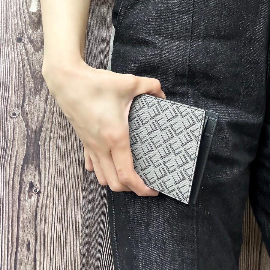 dunhill（ダンヒル） シグネチャー 二つ折り財布 小銭入れ付 メンズ