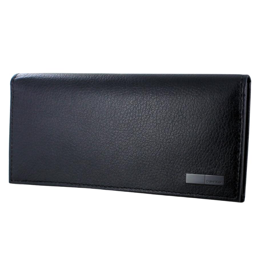 ck Calvin Klein カルバンクライン メンズ 長財布 二つ折り長財布 革