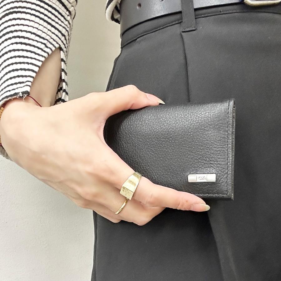 ck Calvin Klein カルバンクライン カードケース メンズ 名刺入れ 革