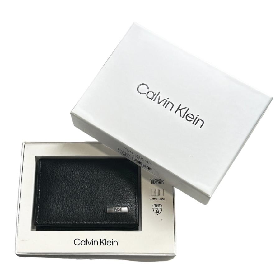 ck Calvin Klein カルバンクライン カードケース メンズ 名刺入れ 革