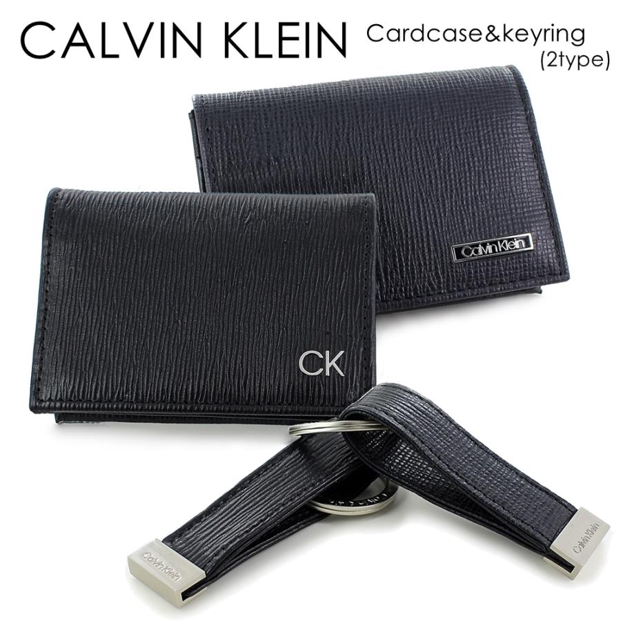 カルバンクライン カードケース キーリング メンズ 2点セット ブラック 誕生日 Calvin Klein - カルバンクライン カードケース キーリング メンズ 2点