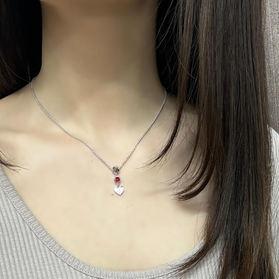 GUCCI グッチ ハート ネックレス レッドトパーズ レディース GUCCI グッチ ハート ネックレス レッドトパーズ レディース