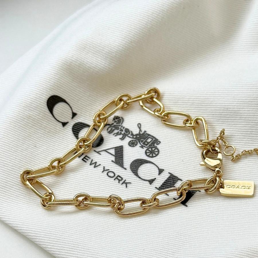 COACH（コーチ） ブレスレット レディース ゴールド チェーン 友達