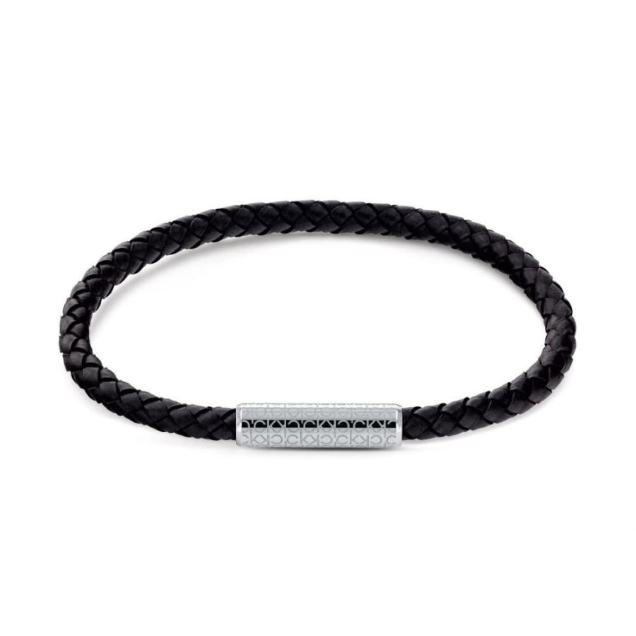 カルバンクライン 正規品 ショッパー付き レザーブレスレット メンズ 革 ブラック ランキング お祝い 爆買 成人 卒業 入学の画像
