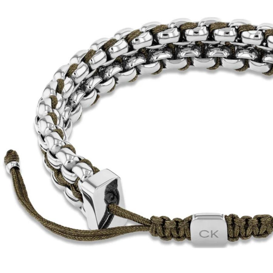ck   シルバー925 ブレスレット ck Calvin Klein カルバンクライン コードブレスレット メンズ 正規品