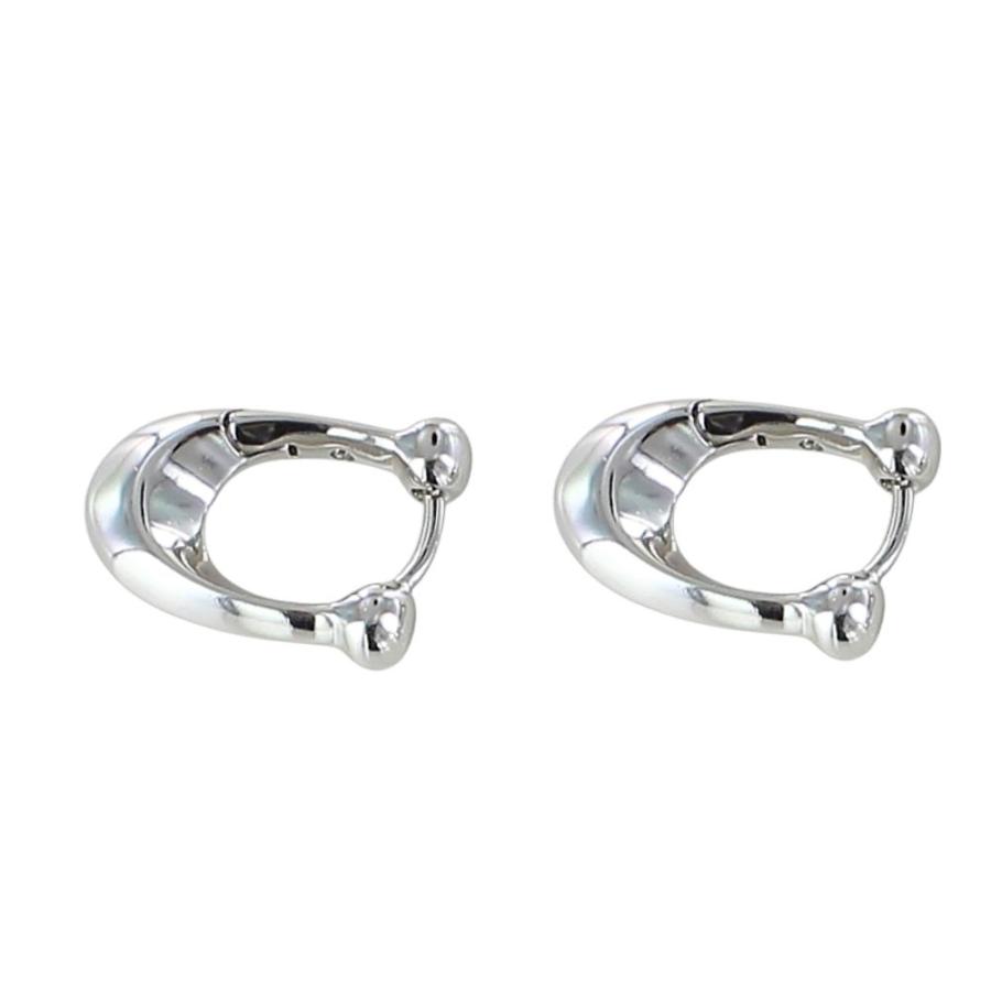 COACH（コーチ） ピアス レディース ブランド Cロゴ シルバー フープ