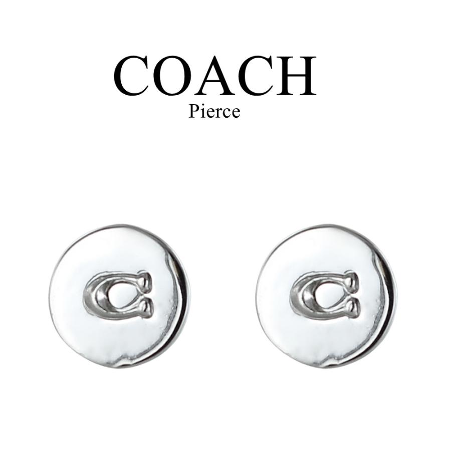COACH（コーチ） ピアス レディース Cロゴ シルバー 小ぶり スタッド 