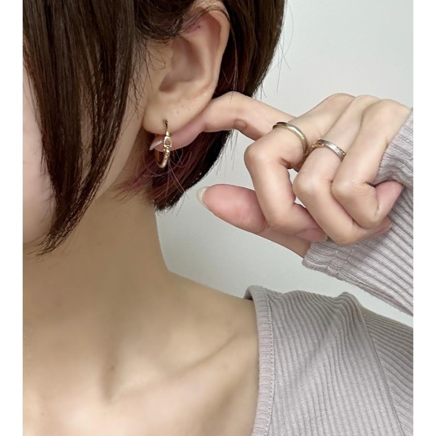 ラッピング済 ギフトセット コーチ レディース ピアス 小さい フープピアス ブランド ゴールド 両耳ピアス かわいい 大人 おしゃれ 女性ギフトの画像