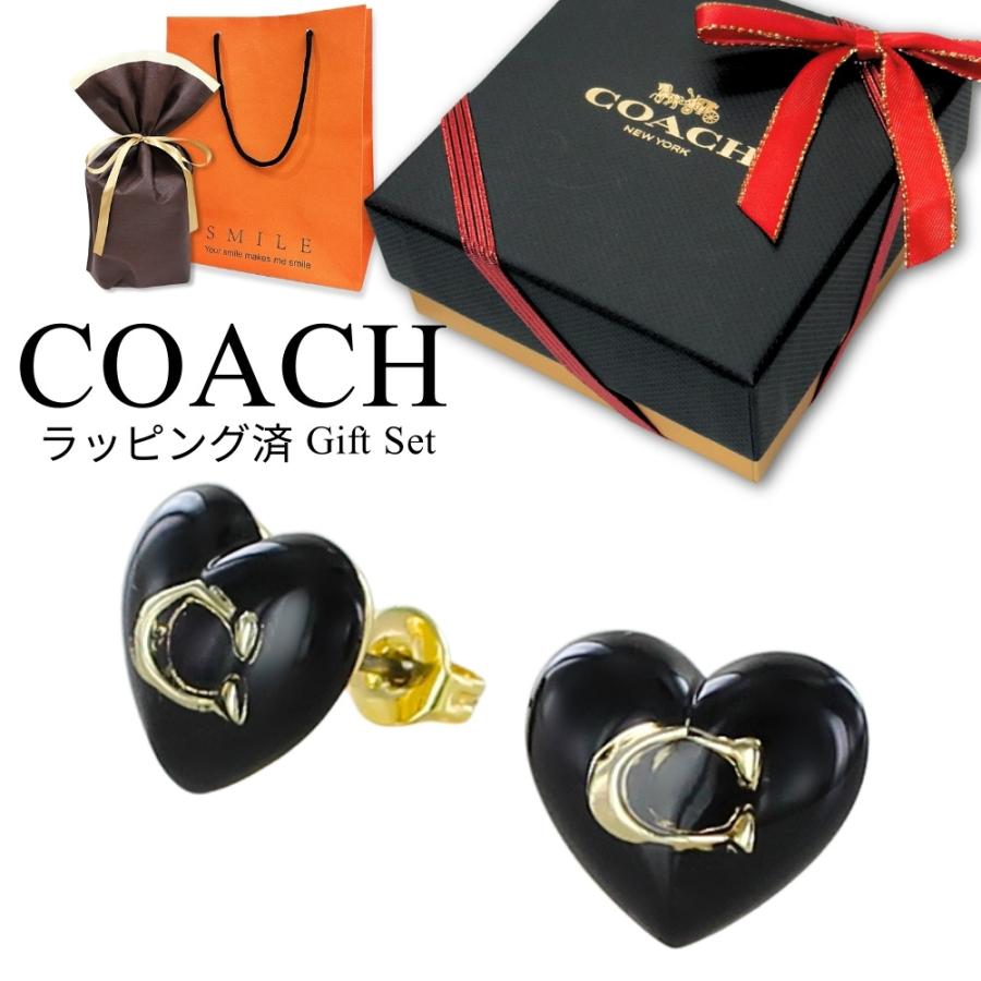 COACH（コーチ） ラッピング済 ギフトセット レディース ハート ピアス