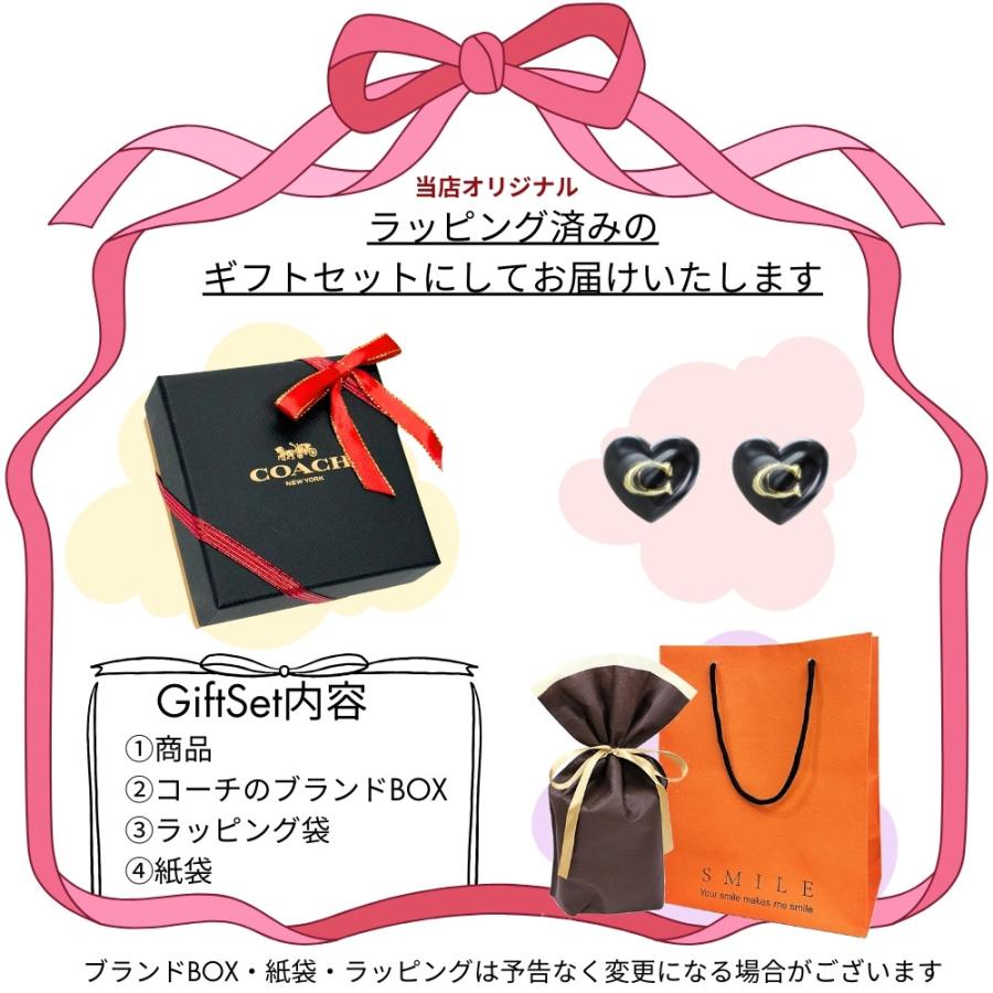 COACH（コーチ） ラッピング済 ギフトセット レディース ハート ピアス