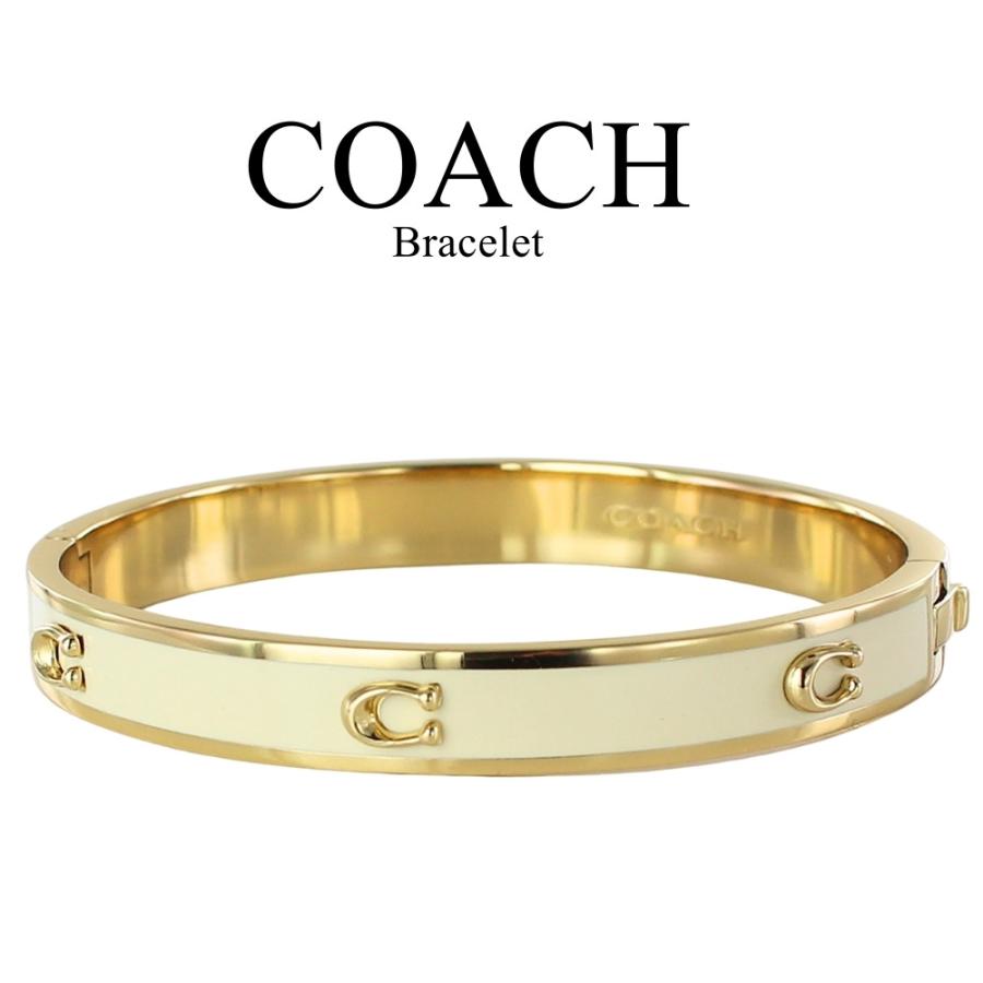 COACH（コーチ） バングル ブレスレット アイボリー ゴールド