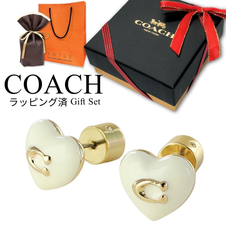 COACH（コーチ） ラッピング済 ギフトセット レディース ハート ピアス