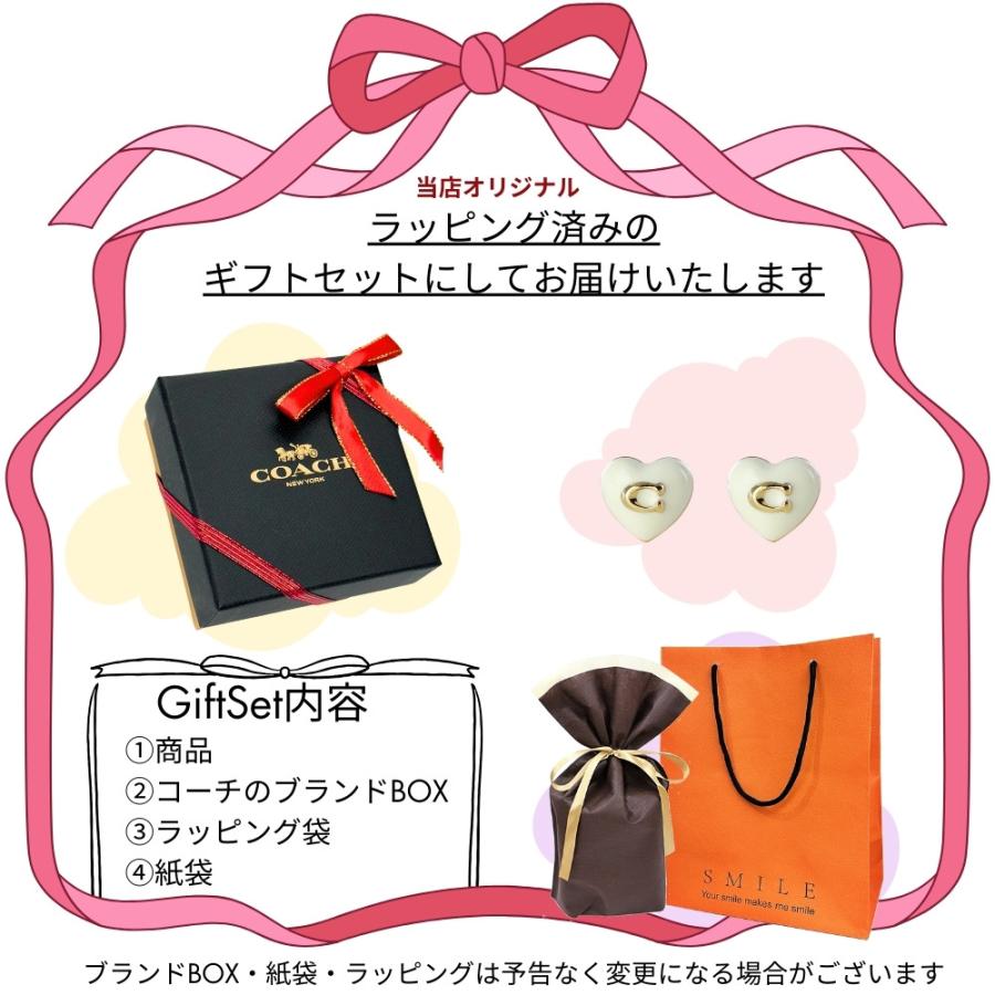 COACH（コーチ） ラッピング済 ギフトセット レディース ハート ピアス