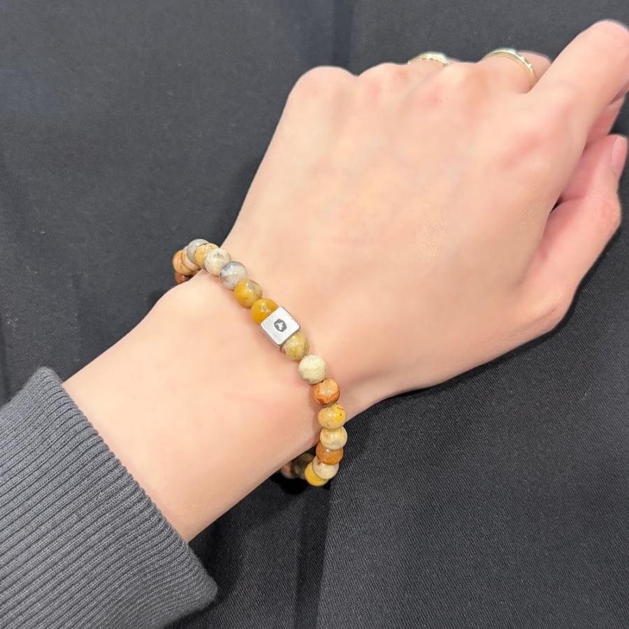 コーチ レディース シルバー925 ビーズ ブレスレット 天然石風 可愛い ギフト COACH 爆買 成人 卒業 入学の画像