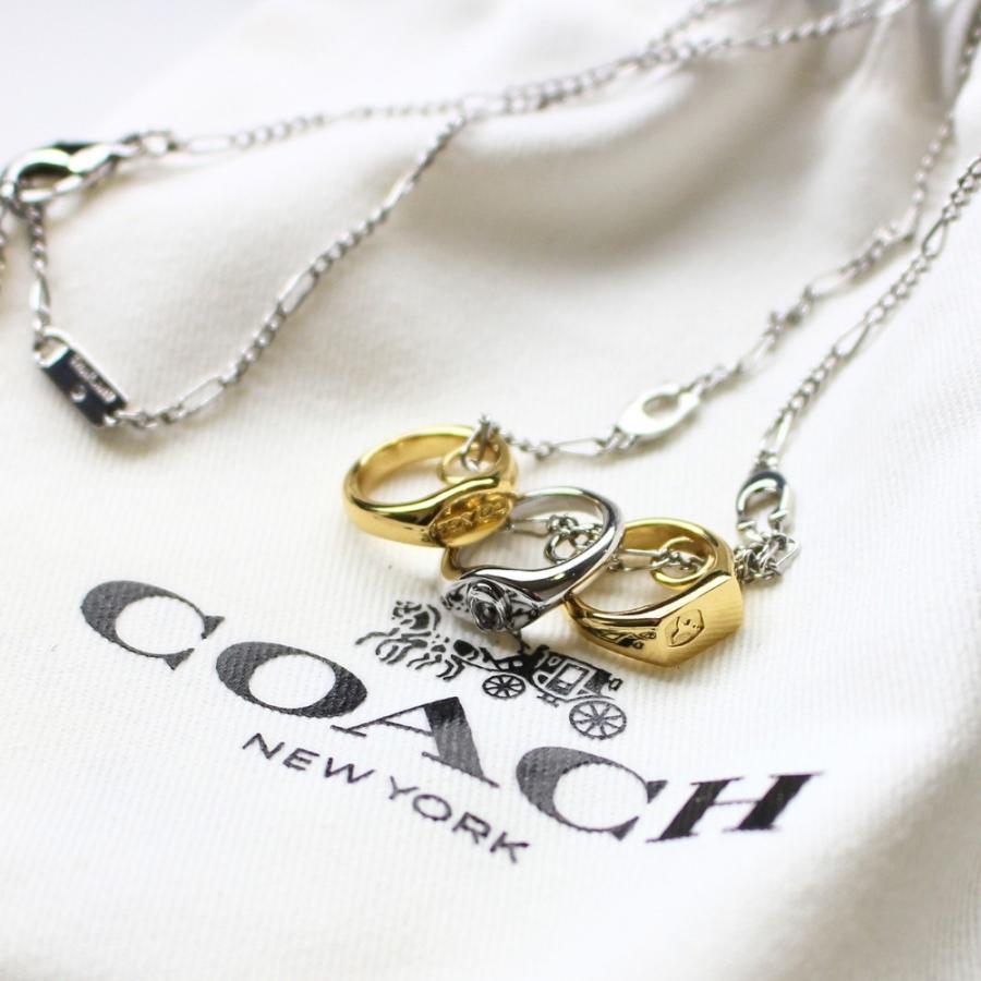 COACH（コーチ） ネックレス ペンダント レディース トリプルリング
