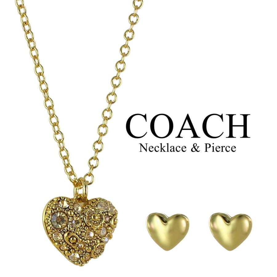 COACH（コーチ） ネックレス ピアス セット レディース ゴールド 