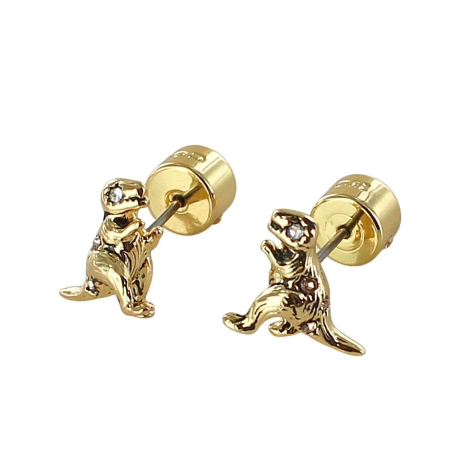 COACH（コーチ） ピアス レディース ゴールド レキシー 恐竜 モチーフ